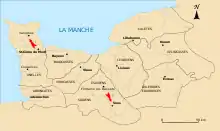Carte des territoires des capitales de cités des peuples gaulois sous le Haut-Empire-romain