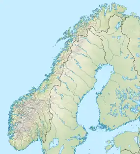 Voir sur la carte topographique de Norvège