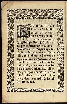 Copie en noir et blanc d'un livre ancien.