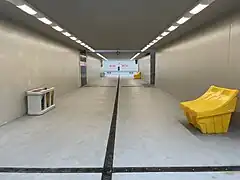 Nouveau couloir sous voie, en 2022.