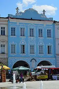 Immeuble de la place Masaryk.