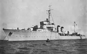illustration de ORP Wicher (destroyer, 1928)