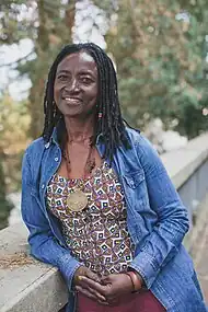 Odile Sankara en 2021 au festival des Zébrures à Limoges.