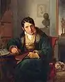Ludwig Börne, peinture de Moritz-Daniel Oppenheim (1827)