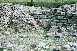 Détail de la muraille.