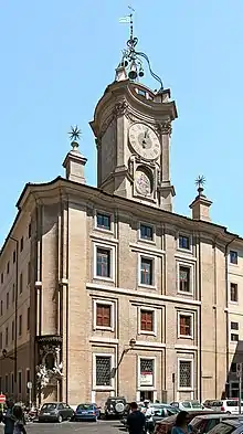 La tour de l'Horloge, réalisée par Borromini.
