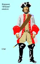 régiment d’Orléans de 1740 à 1757