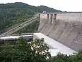 Barrage d'Orlík (364 MW) sur la Vltava, 2008.