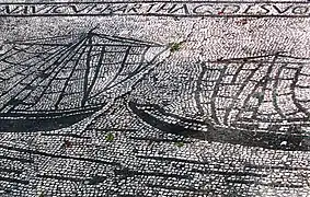 Statio 18, détail, deux navires face à face.