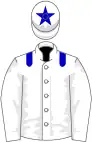 White, Blue epaulettes, and star on cap