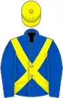 Royal blue, lemon cross-belts and cap
