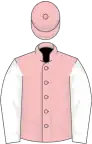 Pink, white sleeves