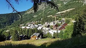 L'été, vue vers le Nord-Est