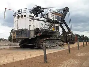 Pelle en butte, MK II 2800. P&H Mining, Collie, Australie.