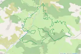 Périmètre de la Réserve naturelle régionale des gorges de Daluis des gorges de Daluis.