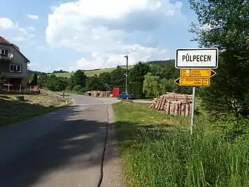 Entrée de Půlpecen.