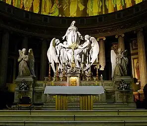 Le ravissement de Sainte Marie-Madeleine - Eglise de la Madeleine (autel) - Paris VIII.