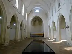 Intérieur de l'église aujourd'hui désaffectée.