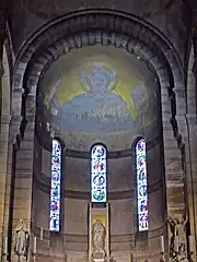 Peinture de la coupole de l'abside.