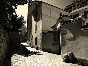 La maison de Balzac, côté rue Berton (no 24).