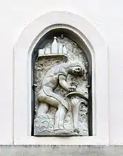 Détail de la niche au no 18.