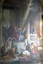 Saint Roch priant pour la guérison des lépreux.