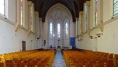 La nef, côté chœur.