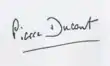 Signature de Pierre Ducout