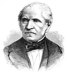 Gravure de Michel Chasles parue dans le volume XVIII de la Revue The popular science monthly (nov. 1880 - avr. 1881). Un hommage lui est rendu dans le même volume à la suite de son décès le 18 décembre 1880.