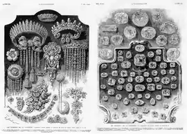 Certains des joyaux représentés dans la deuxième page n'existaient déjà plus en 1887.