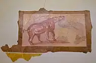 Peinture de la Domus des animaux exotiques de Forum Sempronii, IIe siècle, Musée civique de Fossombrone