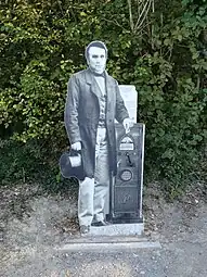 Représentation d'Édouard Lartet au départ.