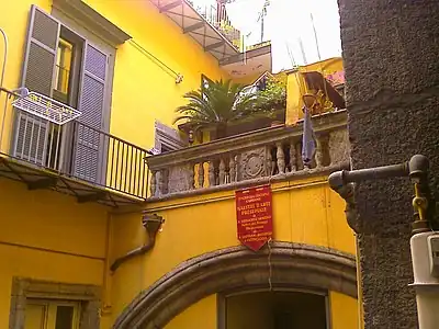 Balcon au premier étage.