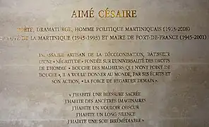 Aimé Césaire.