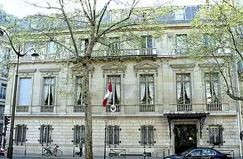 Vue de la mission diplomatique