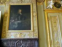 Portrait de militaire du XVIIIe siècle décorant le salon