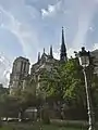 Façade sud de Notre-Dame.