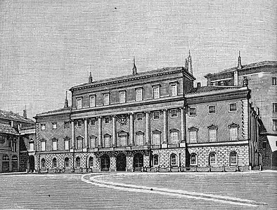 L'ancien palais ducal, vers 1888.