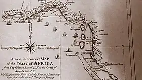La Côte de l'Or et autres régions riveraines du golfe du Bénin, Dictionnaire universel du commerce de Malachy Postlethway, 1774.