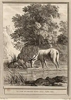 Image illustrative de l’article Le Cerf se voyant dans l'eau