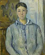 Paul Cézanne, Madame Cézanne en bleu (1890).