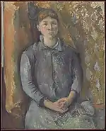 Madame Cézanne, c. 1886, huile sur toile, Art Institute of Chicago