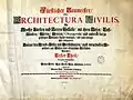 Page de titre de Fürstlicher Baumeister (Architectura theoricopractica)