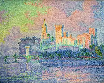 Le Palais des papespeint par Paul Signac en 1900.