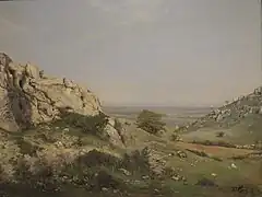 Paysage de la Côte-d'Or, environs de Dijon (1875)