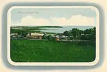 Carte postale en couleurs datant de 1903, montrant le site de Beidaihe.