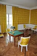 Évocation à l'attique du cabinet de toilette à l'époque de Marie-Louise puis de la duchesse d'Orléans