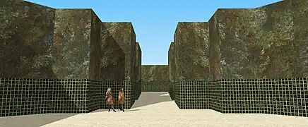 Les Cabinets des jardins bas de Meudon, vue depuis celui du bas, vers 1700