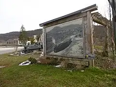 Monument du petit train de la  de chemin de fer de Voiron à Saint-Béron