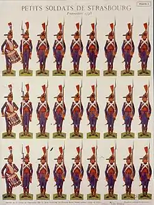 Petits soldats de Strasbourg. Pontonniers 1793.